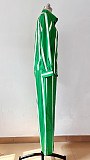 Striped Long Sleeved Shirt Long Pants Women Clothing Set QZ-448