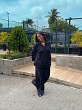 New Style Studded Collar Cardigan Long-sleeved Top and Trousers Two-piece Set QZ-7210