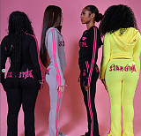 2026 Retro Waist Cinching Slimming Spice Girl Long Sleeved Trouser Set FC-1430
