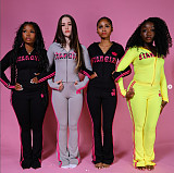 2026 Retro Waist Cinching Slimming Spice Girl Long Sleeved Trouser Set FC-1430