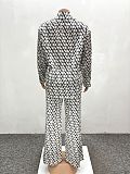 Casual Loose-fitting Long-sleeved Printed Lapel Shirt and Wide-leg Pants Two-piece Set QZ-3993