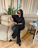 Stylish Casual Shirt and Trousers Two-piece Set QZ-3202