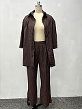 Fashion Casual Three-Quarter Sleeve Top and Pants Two-Piece Set QZ-1626