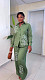 Stylish Vintage French Embroidered Shirt and Trousers Set QZ-7654