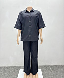 Stylish Casual Shirt and Trousers Two-piece Set QZ-3202
