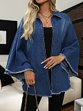 Fashion Loose Lapel Batsleeved Jacket Blouse AK-50818