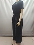 Casual and Versatile Lose-fitting Wide-leg Denim Pants With An Elastic Waistband AK-50701