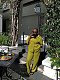 Stylish Solid-color Lapel Shirt and Casual Trousers Two-piece Set QZ-3788
