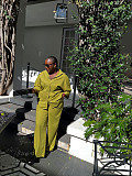 Stylish Solid-color Lapel Shirt and Casual Trousers Two-piece Set QZ-3788