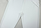 Sexy Hollow-out Solid Color Flared Long-sleeved Jumpsuit JY-006299