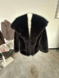 Autumn/Winter Faux Fur Short Fox Fur Coat ZNFR-395