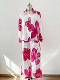 Stylish Zebra Print Long-sleeved Cardigan Shirt and Trousers Two-piece Set QZ-382