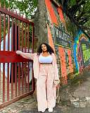 Stylish Casual Long-sleeved Shirt and Trousers Two-piece Set QZ-7365
