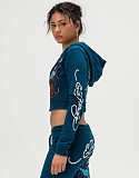 Fashionable Printed Flared Pants and Casual Suit Set MJL-108