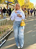 Fashion Multi-Pocket Buttoned Washed Distressed Loose Straight-Leg Jeans RS-2571
