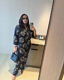 2025 Fashion Printed Shirt and Pants Two-Piece Set QZ-6716