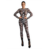 2026 Spring Hollow-out Slim-fit Jumpsuit with High-waisted Hip-hugging Pants Set SXE-89912