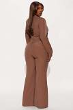 Fashionable Wide-Leg Jumpsuit With Tie and Bow Detail OSM-4496