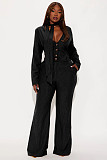 Fashionable Wide-Leg Jumpsuit With Tie and Bow Detail OSM-4496