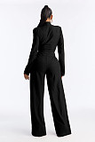 Fashionable Wide-Leg Jumpsuit With Tie and Bow Detail OSM-4496