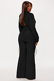 Fashionable Wide-Leg Jumpsuit With Tie and Bow Detail OSM-4496