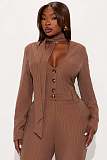 Fashionable Wide-Leg Jumpsuit With Tie and Bow Detail OSM-4496
