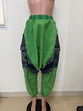 Summer New Arrival Patchwork Loose Harem Denim Jeans RS-2465