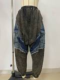 Summer New Arrival Patchwork Loose Harem Denim Jeans RS-2465