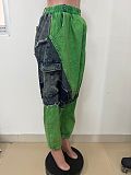 Summer New Arrival Patchwork Loose Harem Denim Jeans RS-2465