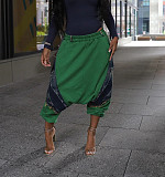 Summer New Arrival Patchwork Loose Harem Denim Jeans RS-2465