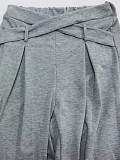 2026 Fashion Long-Sleeved Hooded Crop Sweatshirt and High-Waisted Shorts Set JLY-6148