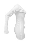 Sexy Off-the-Shoulder Slim-Fit Long-Sleeved Dress RS-2129