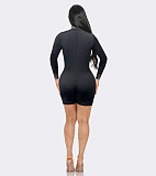 Sexy Rhinestone Embellished See-Through Stretch Slim-Fit Jumpsuit NY-K3371
