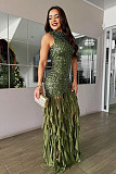 Sexy Slim-Fit Sequin and Mesh Patchwork Dress NY-3862