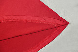 Fashionable Solid Color Pleated Long-Sleeved A-Line Dress JY-303728