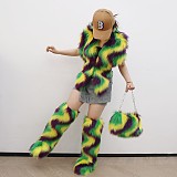 Mardi Gras Gold Purple and Green Costume Party Performance Shoes Bags and Accessories RS-PC2026012