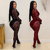 2026 Sexy See-Through Lace Slim-Fit Bodysuit With Hip-Hugging Design BY-7637