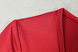 Fashionable Solid Color Pleated Long-Sleeved A-Line Dress JY-303728