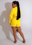 Casual Suit With V-neck and Tie Closure Two-piece Set YD-1155