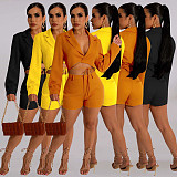 Casual Suit With V-neck and Tie Closure Two-piece Set YD-1155