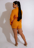 Casual Suit With V-neck and Tie Closure Two-piece Set YD-1155