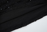 Sexy Slim-Fit Long-Sleeved Lace Dress With Rhinestone Embellishments and Bodycon Silhouette RS-20671