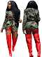 Fashionable Camouflage Jacket With Belt and Shirt Collar RS-8754
