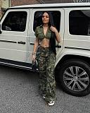 Casual Camouflage Four-Season Work Pants With Button Closure and Multiple Pockets RS-8761