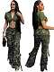 Casual Camouflage Four-Season Work Pants With Button Closure and Multiple Pockets RS-8761