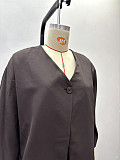 2026 Casual Cardigan V-neck Shirt and Wide-leg Pants Two-Piece Set QZ-7253