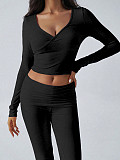 2026 Casual Sports Style T-shirt and Yoga Pants Two-Piece Set  LDG-9037