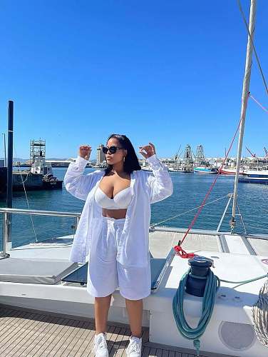 Casual Plus Size Cardigan Button-Up Shirt and Shorts Two-Piece Set QZ-8022
