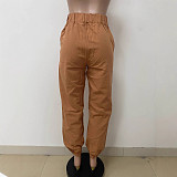 2026 Casual Large Pocket Loose Straight Leg Cargo Pants With Jogger Knee RS-2605