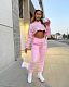 2026 Casual Solid Color Hoodie Sport Letter Set RS-9055